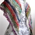 Triangular Gypsy Crochet Shawl