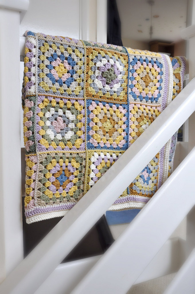 Granny Square Crochet Lap Blanket Made To Order on Luulla